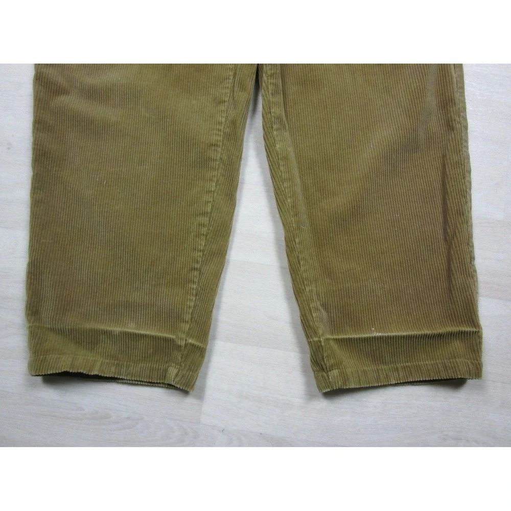 Polo Ralph Lauren Andrew Pant Corduroy Trousers Men's 33x27‎ Tan Pleated Vintage